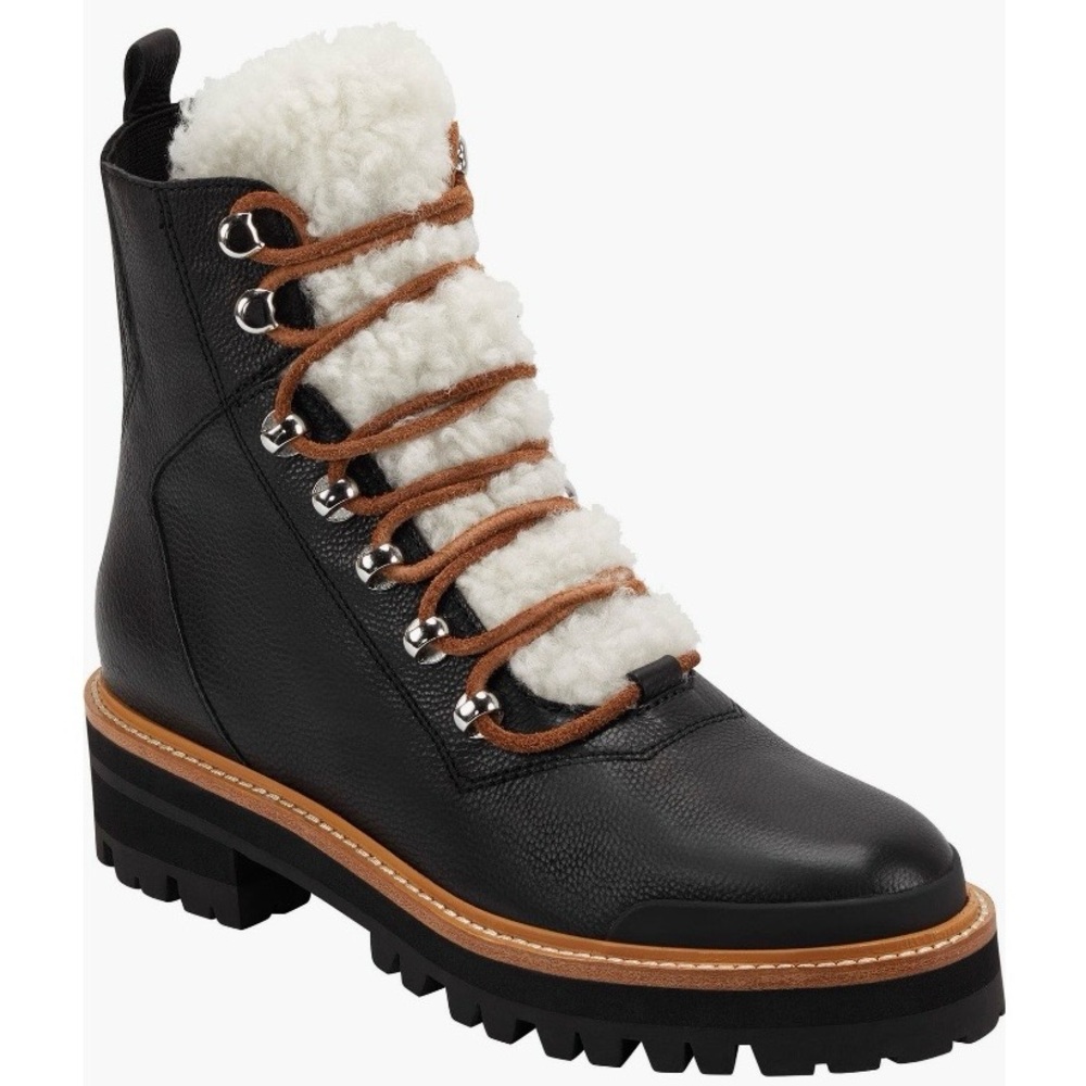 Izzie Genuine Shearling Lug Sole Boot